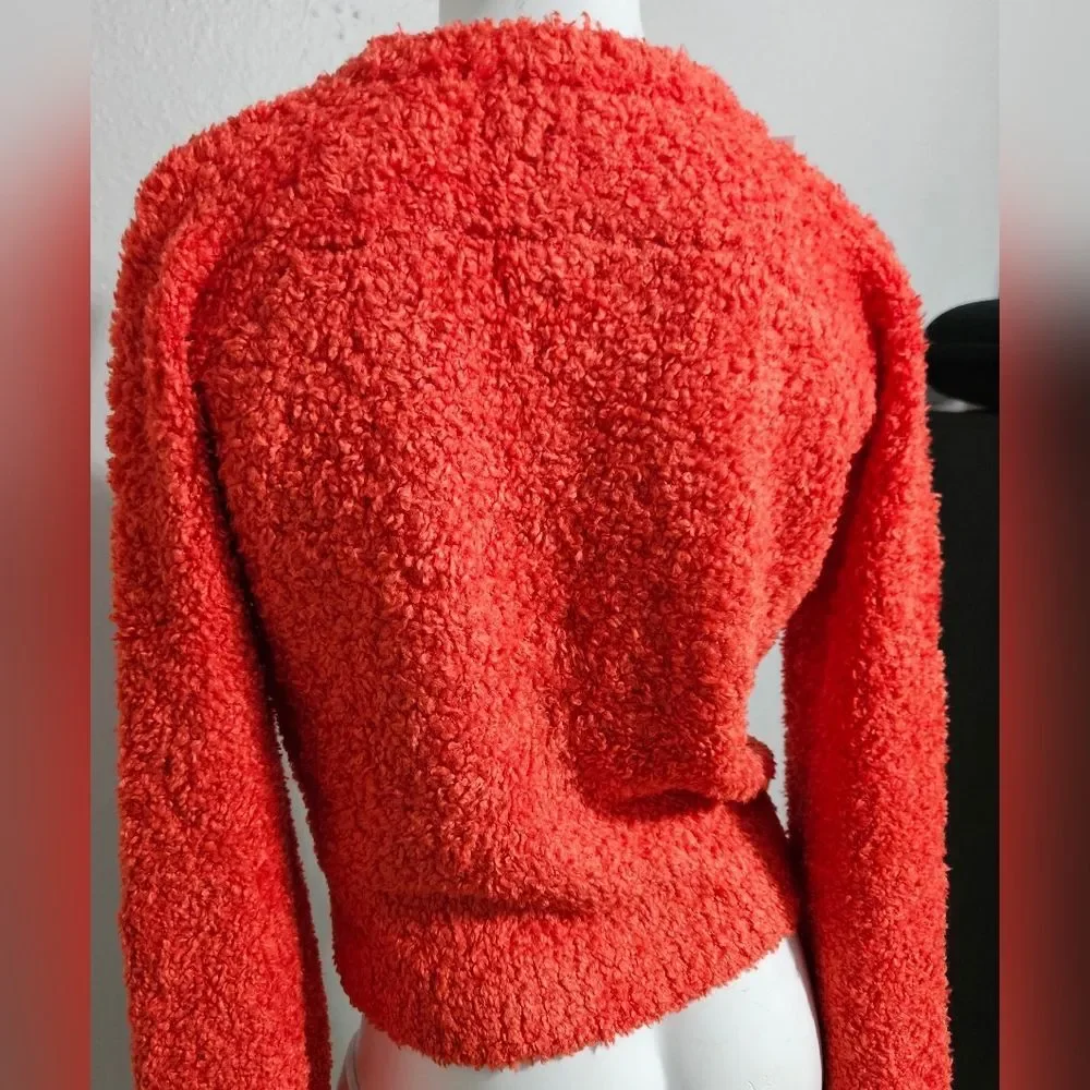 NWT CHANEL Red Sweater Size 38